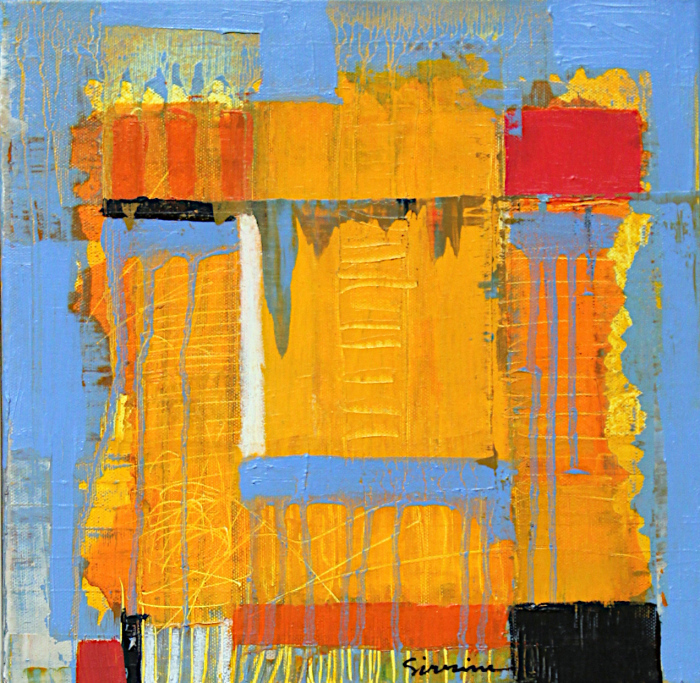 S. Dennis Sirrine, "Stonington Docks #1", oil on canvas, $900