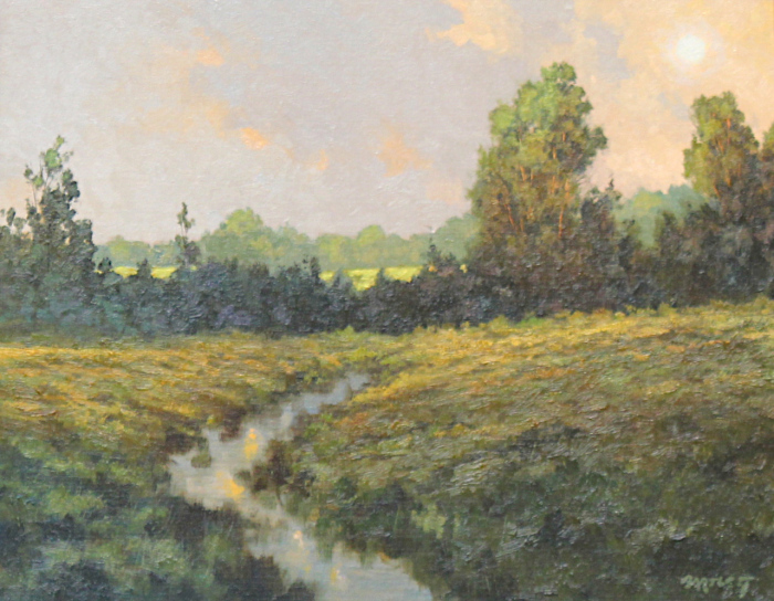 B. Harley Bartlett, "Moonrise", oil, $4,000