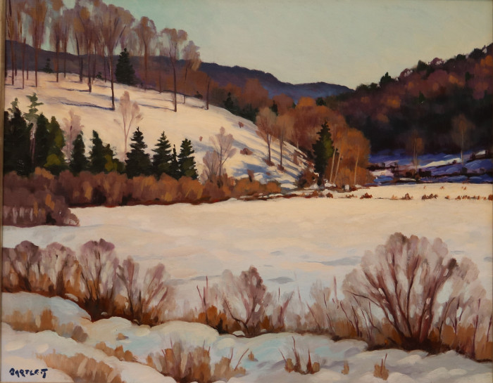 B. Harley Bartlett, "Off Underhill Road", oil, $4,000
