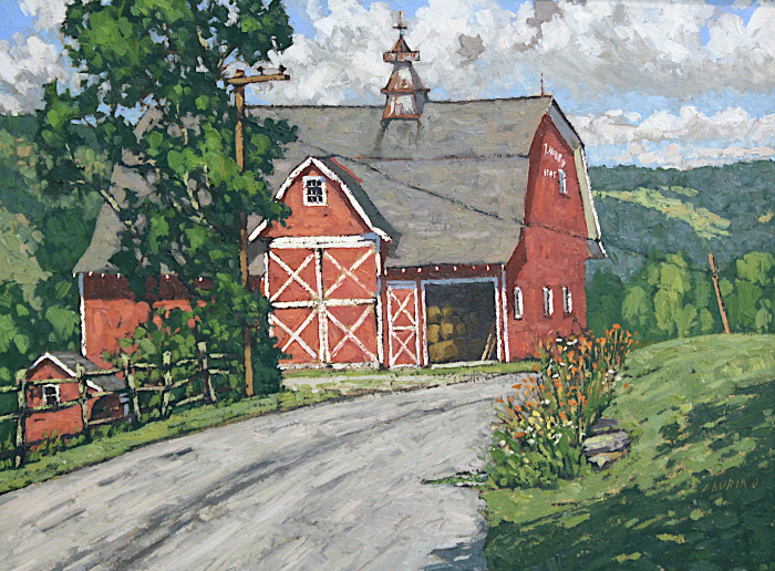 L. Jim Laurino, "Carter Farm", oil, $3,200