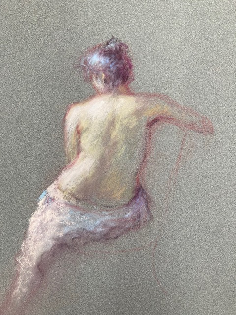 B. Joann A. Ballinger, "A Little Rest", Pastel, $1,200