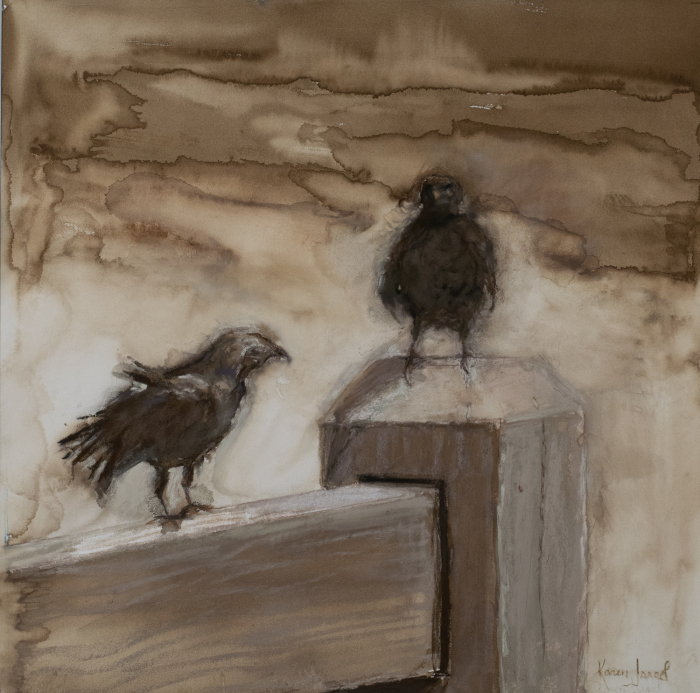 I. Karen Israel, "Light of a Dark Knight", mixed media, $1,800