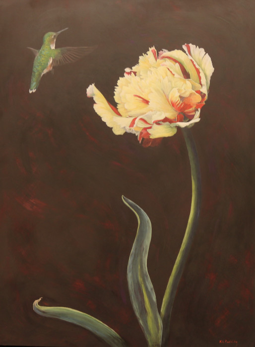 R. Kelly Leah Radding, "L'amour estun oiseau rebelle", casein, $3,250