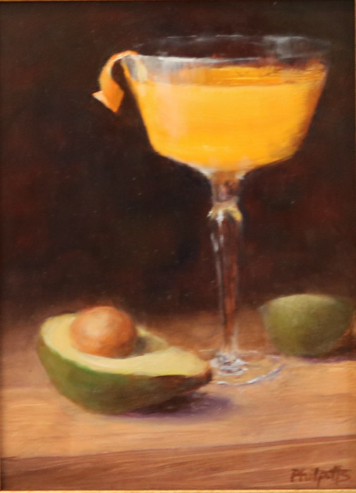 P. Liane Philpotts, "Acadado Toast", oil, $375