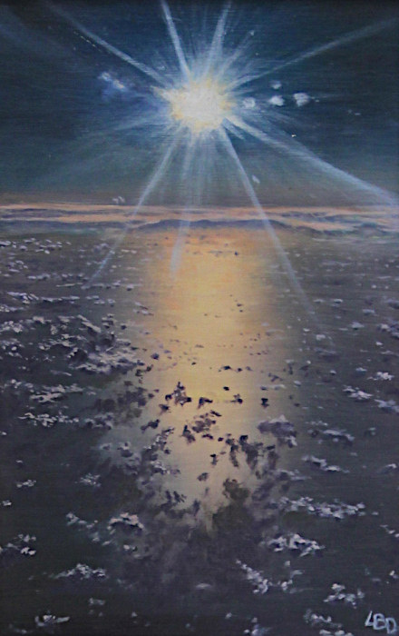 D. Linda Boisvert DeStefanis, "Brilliance", oil on aluminum, $480