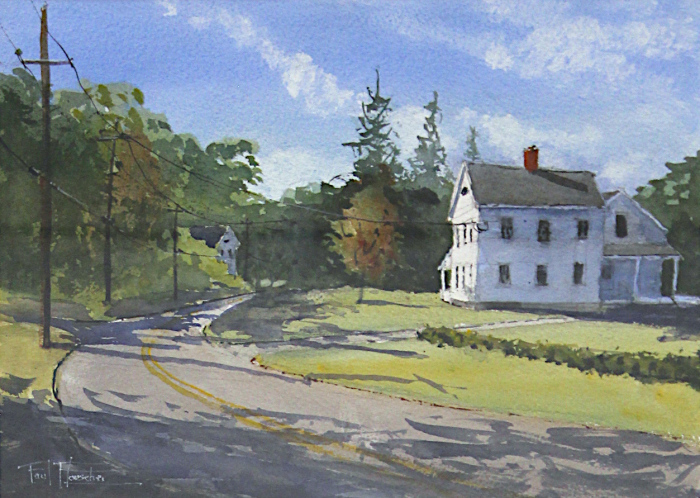L. Paul Loescher, "Bauer Farm House", watercolor, $550