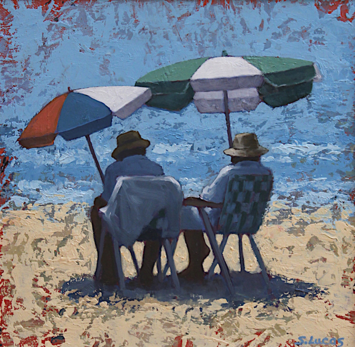 L. Sarah Stifler Lucas, "A Senior Moment", oil, $1,200