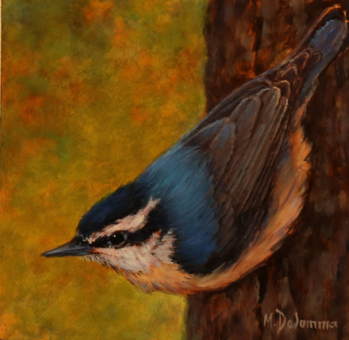 D. Mally DeSomma, "Right Side Up", oil, $150