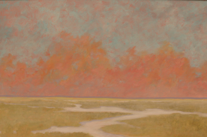 C. Pamela Carlson, "Circuitous", acrylic, $1,100