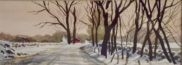 Ralph Acosta, "The Way Home", watercolor, $625