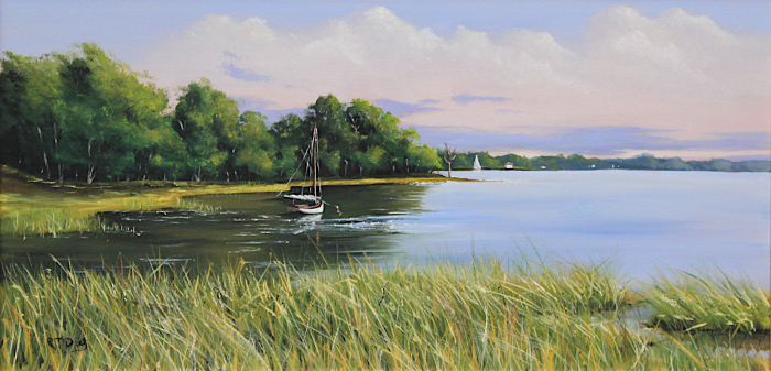 D. Robert T. Dietz, "Waiting", oil, $2,200