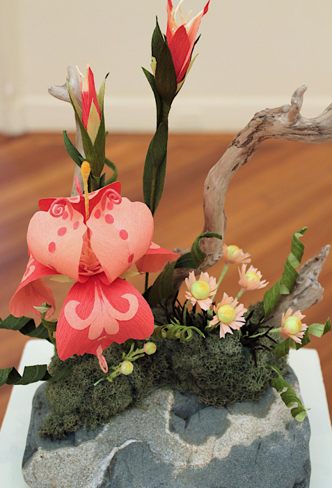 S. Karen Suponski, "Jardin Fantastique", mixed media, $300