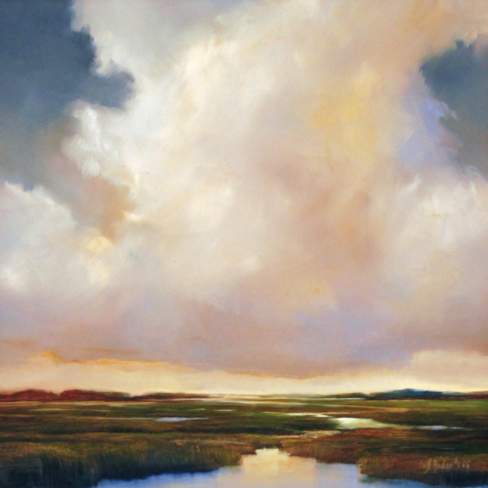 Robertson, Janine, "Aloft II", oil on copper, $950