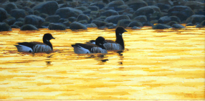 Murtha, Sean, "Brant in Blue and Gold", oil, $2200