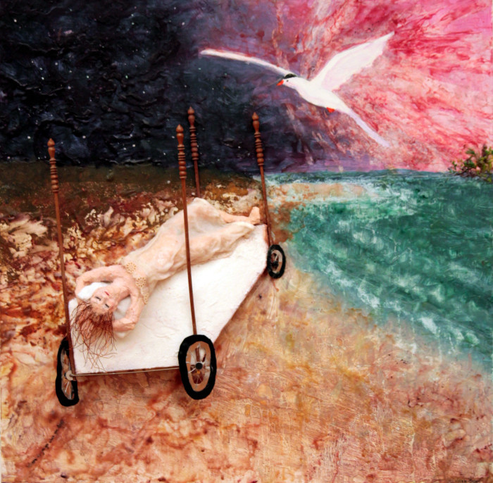 Weigle-Spier, Candice, "Where Do You Go When You Sleep", mixed media, $900
