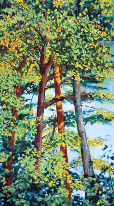 Zoë, Vivian F., "Blue Morning", oil, $550