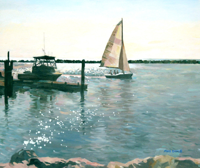 Eagle, Mike, "Late Summer, Indiantown", acrylic, $1000