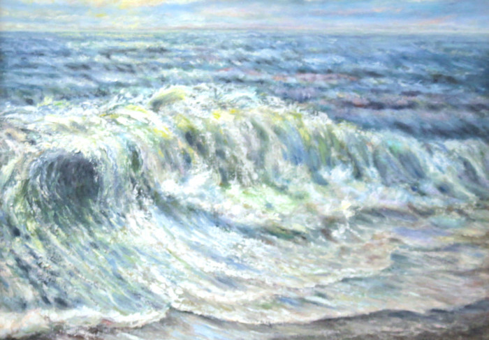 Nastri, Violet, "Crashing Wave", oil, $550