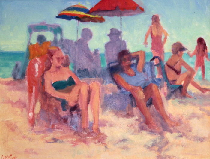 Lussier, Barbara, "Toes in the Sand", oil, $950