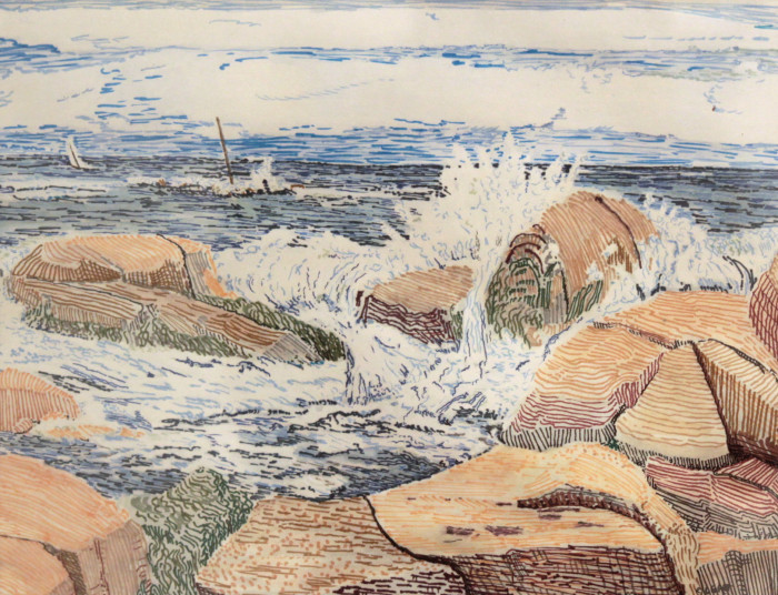 Gelston-Alt, Laurie, "Dots Dashes Making Splashes", mixed, $275