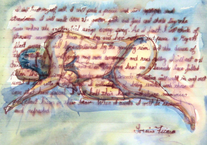Ficara, Lorraine, "Restoring Self Care", mixed media, $295