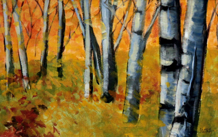 Joseph, Elaine Juska, "Autumn in New England", acrylic, $425