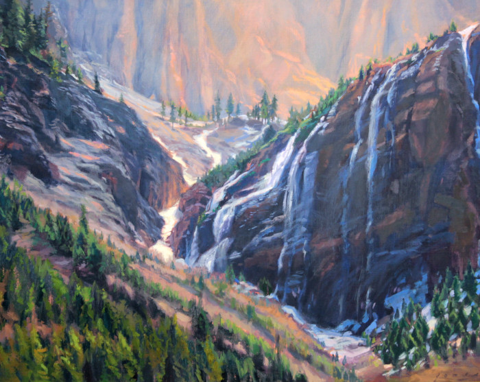 Jones, Jacqueline, "Bear Creek Falls", oil, $4200