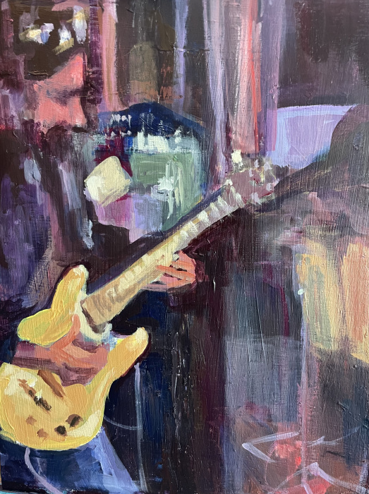 Barton, Cynthia, "Hittin' the Note", acrylic, $500