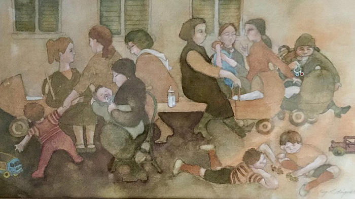 Brigante, Kay R., "Generations", watercolor, $850