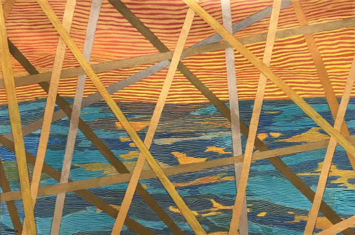 Cotnoir, Rosemary, "Sunset Gift Wrapped", acrylic, $1800