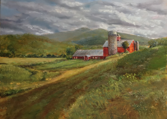 Gag, Debra, "Vermont Farm, View of Mt. Mansfield", oil, $1200