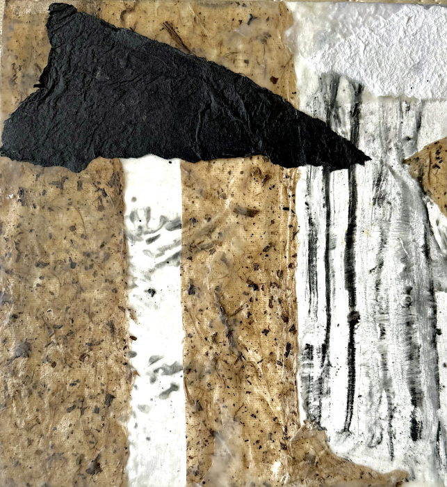 Mansell, Catherine, "Birch Tree Study", encaustic, ink, $500