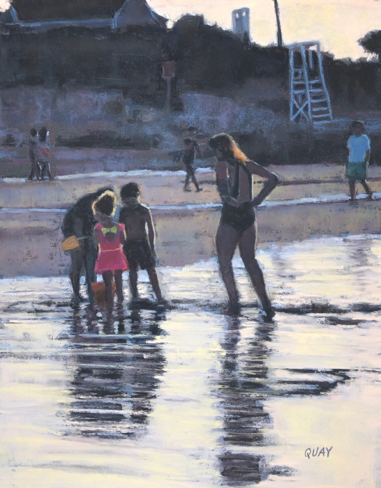 Quay, Heather , "Dusk on the Cape", pastel, $575