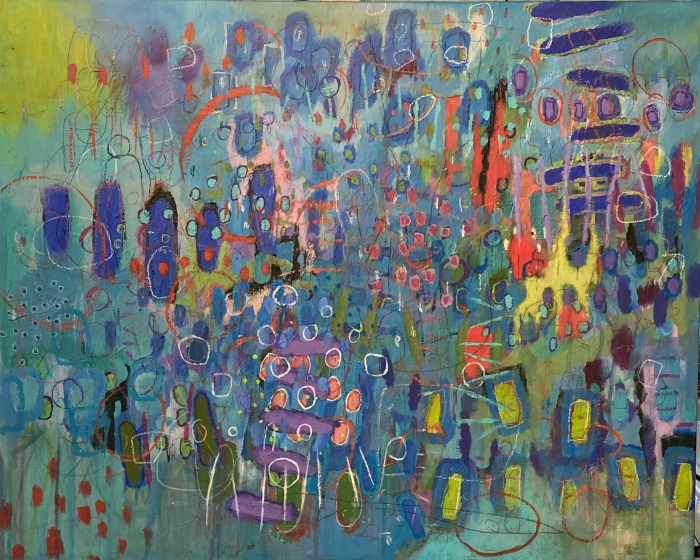 Rifkin, Marc, "Talk of the Town", acrylic, $795
