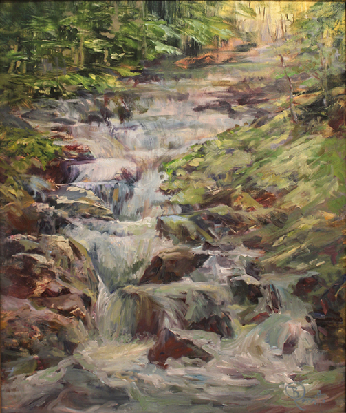 Rossitto Barbara h waterfall in the forest