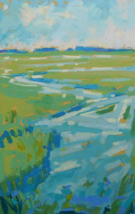 RogersDianaMostlySunnyDayAlongtheCoastpastel