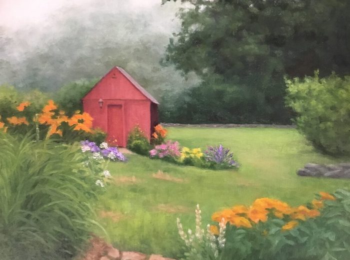 Phyllis Bevington, "Lifting Mist", oil, 11x14, $500