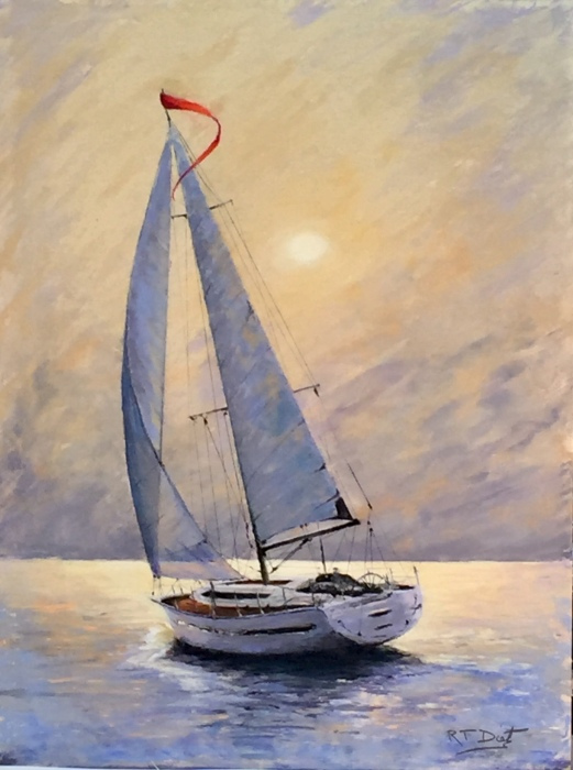 Robert Dietz, "Dream Boat", pastel, 30x24, $1,100