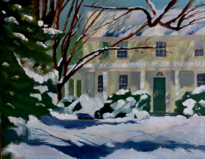 Carol Frieswick, "American Homestead", oil, 11x14, $275