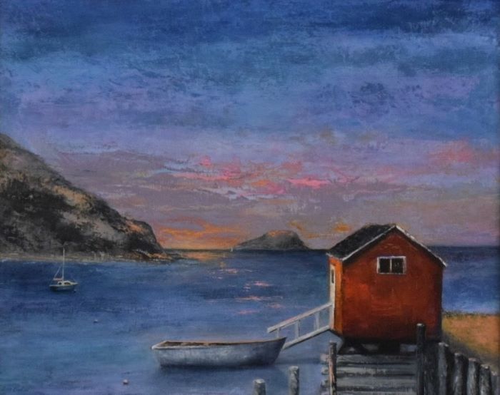 Lisa Linehan, "Newfoundland", oil, 21x25, $1,600