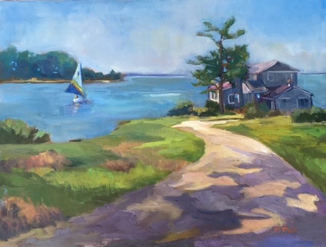 Katherine Mann, "Land's End", oil, 12x16, $450