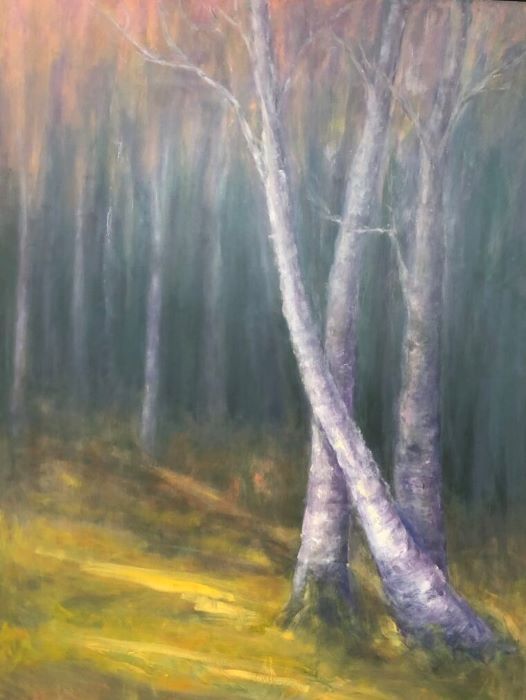 Molly McDonald, "Side Yard", oil, 48x36, $4,250