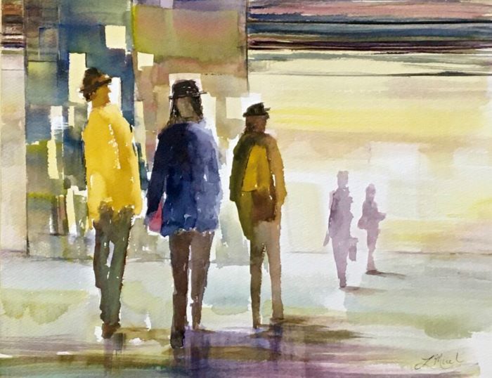 Lisa Miceli, "The Weight of Light", watercolor, 11x14, $550