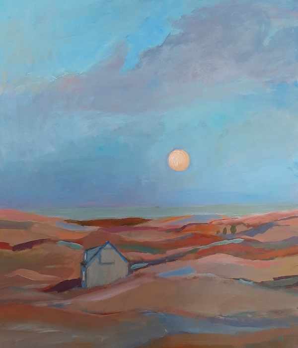 Sara Drought Nebel, "Dreamscape 3", acrylic, 20x24,
