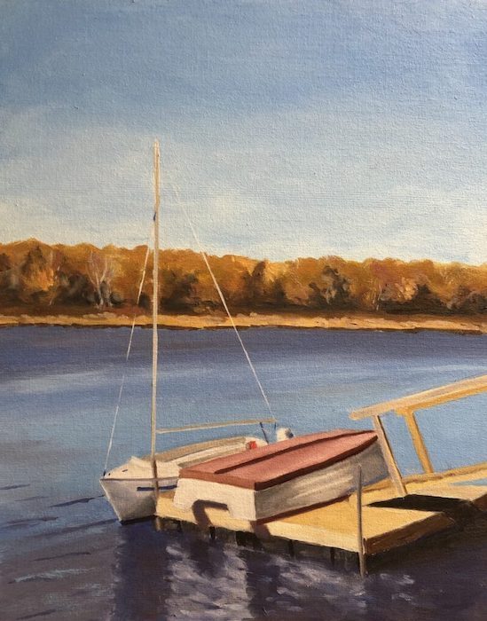 Neil Ruenzel, "End of Season", oil, 16x20, $450
