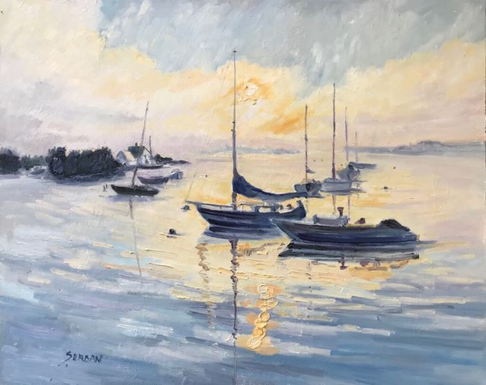 Blanche Serban, "Morning in Greenwich, Connecticut", oil, 16x20, $800
