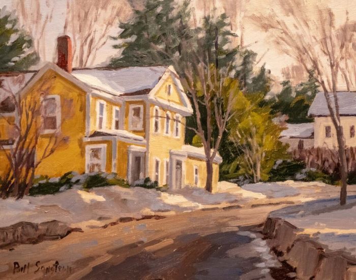 Bill Sonstrom, "Chester Winter", oil, 11x14, $660