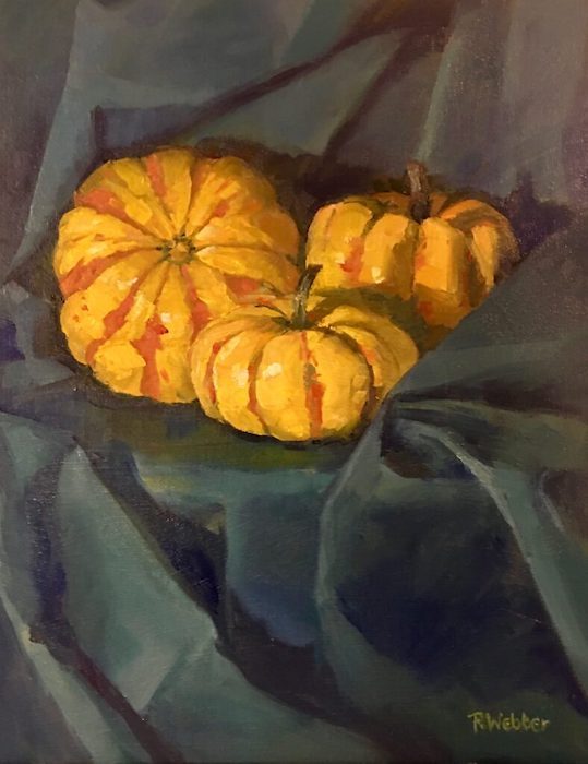 Rosemary Webber, "Cuddle Up", oil, 18x15, $410