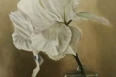 Daniel Dahlstrom, "White Flower in Bottle", oil, 20x16, $825