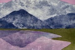 Kathleen DeMeo, "Rosy Reflection", monotype/mixed media, 33x25, $1,100